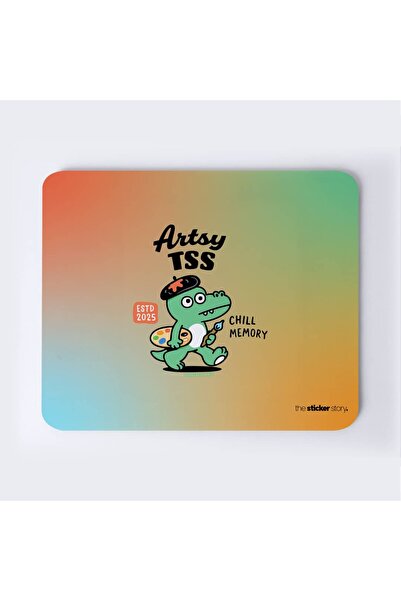 The Mousepad Story. لوحة ماوس على شكل تمساح من فنان