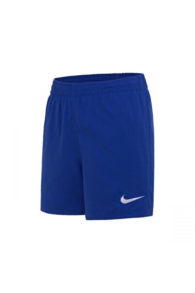 Nike Swim Breaker Nessb866 Solid Essent 4" Volley Mavi Erkek Şort