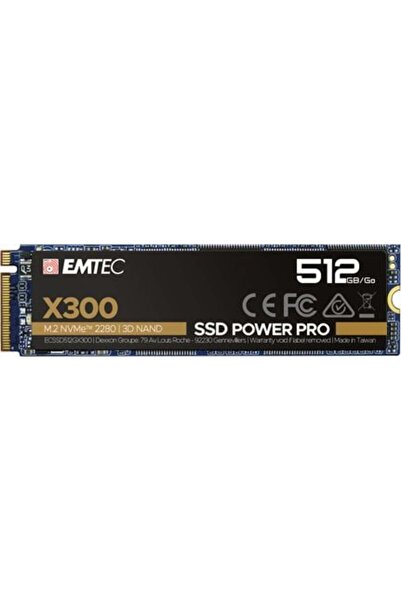 Emtec SSD Intern X300 512GB M.2 2280 SATA 3D NAND 2200MB/sec ECSSD512GX300