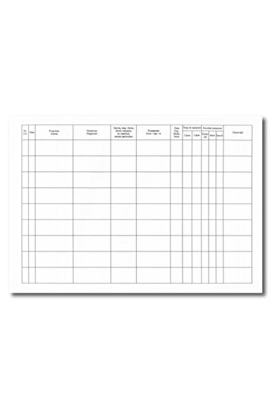 OEM Consultation and treatment register, covered in black imitation Leather ,...