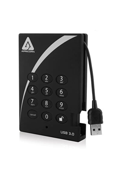 Apricorn Aegis Padlock A25-3PL256-1000 - hard disk - 1 TB - USB 3.0
