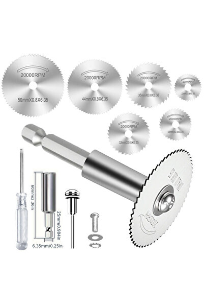 Choice1 6Pcs 6mm Rod High-Speed Steel Saw Blades 10Pcs, 1/4" Hex Shank Univer...