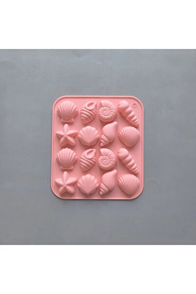 Choice1 pink Chocolate Silicone Mold Shell Marine Animal Shape Candy Pudding ...