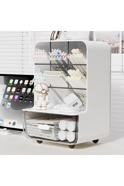 Choice1 WH1-03 Angle Insertion Desk Pen Holder, Desktop Storage Box for Offic...