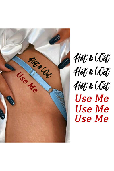Choice hot wet AX004-1pc Waterproof Temporary Tattoo Sticker Black And Red Sh...