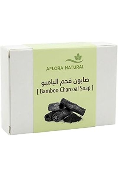 AFLORA Bamboo Charcoal Soap, Deeply Cleansing Face and Body Bar, Detoxifying ...