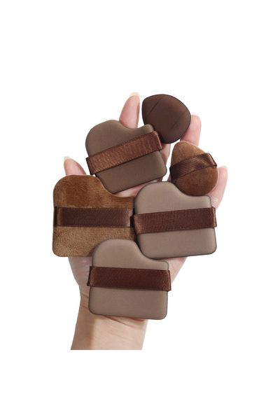 Choice1 6PCS 6 Pieces Of Chocolate Puff Sponge Set Multifunctional Makeup Set...