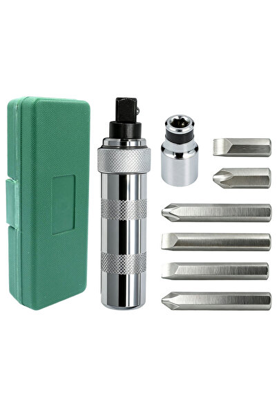 choice2 7 pcs 13/7 Pcs CR-V Manual Impact Screwdriver, Portable Reversible Im...