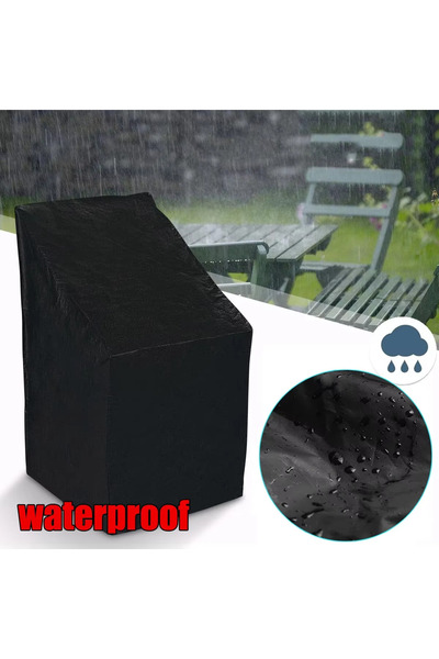 Choice 64x64x120x70cm black Outdoor garden chair protective cover, garden fur...