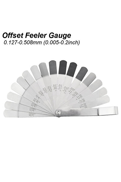 Choice Feeler Gauge Offset Offset Feeler Gauge Curved 16 Blades Metric MM Imp...