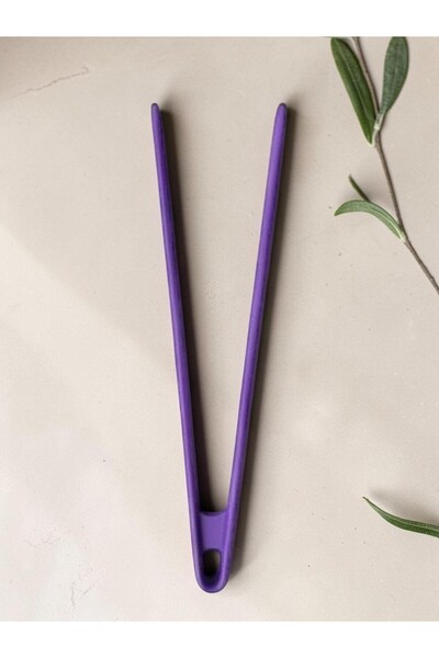 Multiamo Hard Tip Heat Resistant Fireproof Non-Stick Silicone 30 cm Tongs