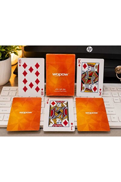 wopow أوراق لعب فاخرة