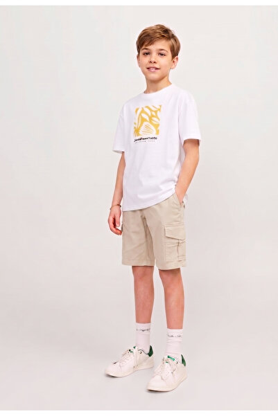 rois Children's Cargo Cream Color Shorts