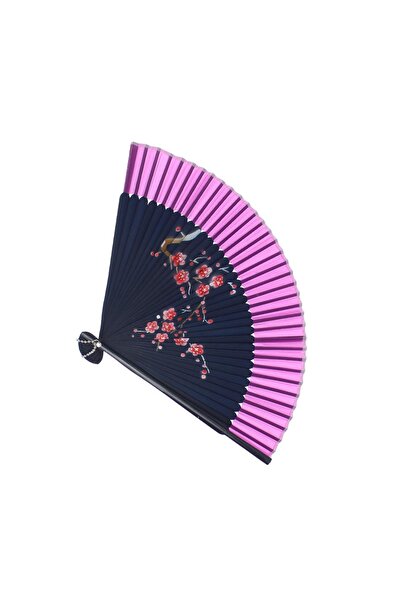ButicCochet Evantai pliabil, Buticcochet, plastic, imprimeu floral, 22 cm, Al...