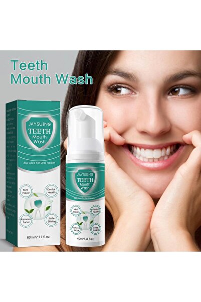jaysuing Teeth Mouthwash, Teeth Whitening Mousse Foam, Herbal Brightening Ora...