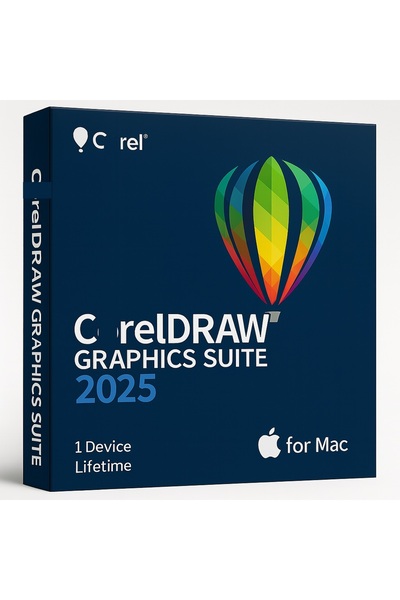 COREL CorelDRAW Graphics Suite 2025 (MAC) - 1 MAC Süresiz Dijital Kod