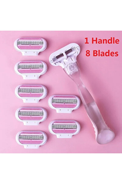 Choice C766-1Handle 8 blade Women Safety Razor Blades Face/ Leg/ Armpit/ Biki...