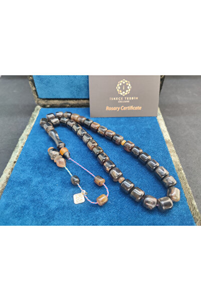İskeçe Tesbih Vıp Kutulu İSkeçeli Cemil Usta Eseri 35.20 Gr. Caretta Caretta ...
