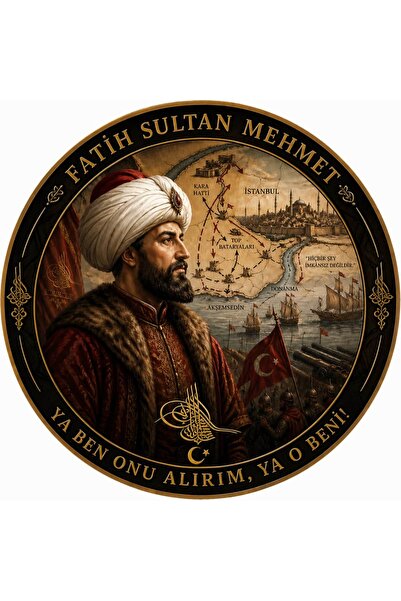 KORDAK Fatih Sultan Mehmet Peçi - Hükümdar Serisi Cırtlı Peç (9.5 CM)