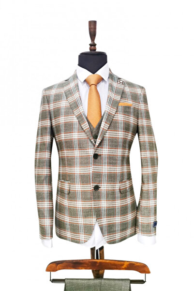 AMONCE Men's Slim Fit Timothy green suit