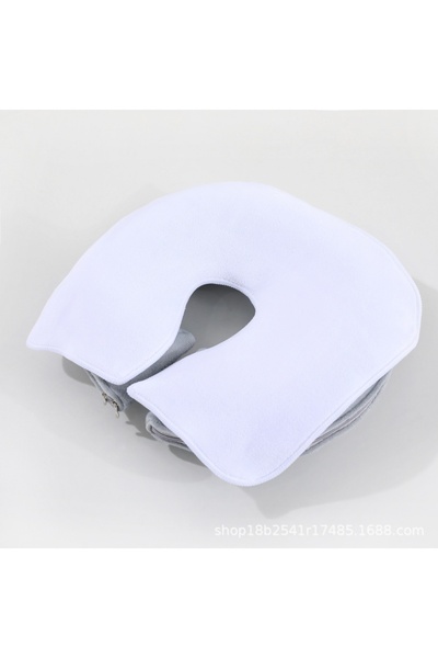 Choice White U-Shaped Facial Pillow Cover Microfiber Face Cradle Covers Large...