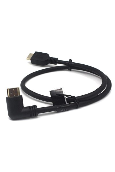 Disscool ULTRA HDMI 8k@60Hz 2.1, 90 degree left angle male to male cable 48 G...