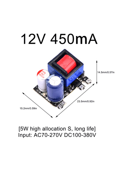 Choice1 12V 450ma AC-DC 12V 1000mA 12V 450mA 12V 300mA Precision Buck Convert...
