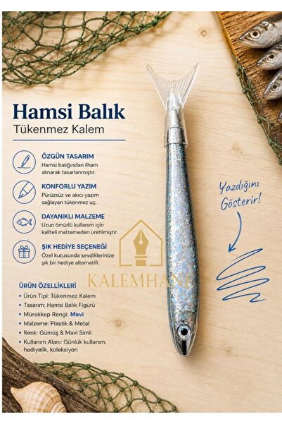 kalemhane Hamsi Model Tükenmez Kalem Kutulu