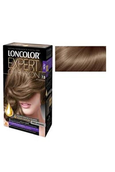 Loncolor Vopsea de Par Permanenta Fara Amoniac Expert Oil Fusion, nuanta 7.0 ...