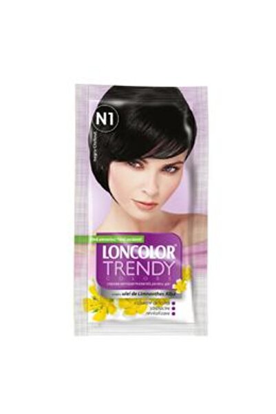 Loncolor Vopsea Semipermanenta Trendy Colors, nuanta N1 negru chillout, 2x 25 ml