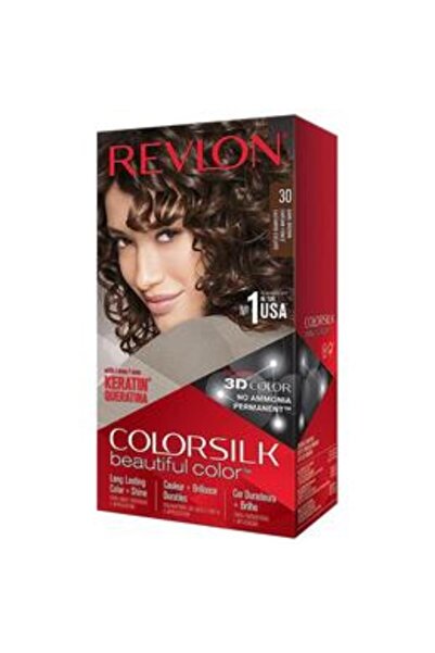 Colorsilk Vopsea de Par Revlon - Colorsilk, nuanta 30 Dark Brown, 1 buc