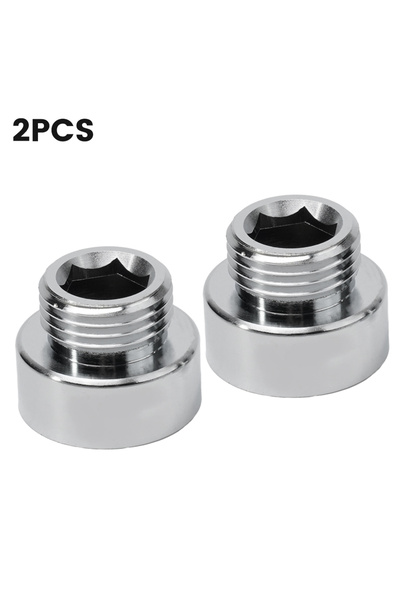 Choice قطعتان من محول خرطوم الدش 3/4"(25 مم) أنثى إلى 1/2"(20 مم) ذكر، مخفض ك...