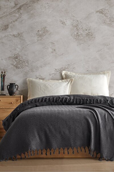 FARİKA Double Pique Size: 200 X 220 Cm Fume