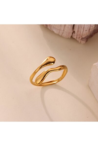 Choice1 resizable G Fashion Hug Rings for Women‌ 18K Gold Plated ‌Stainless S...