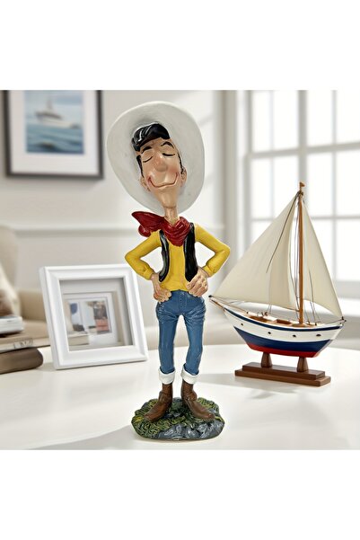 Choice 4XL Denim 2 Cowboy Statue Ornament，Figurine Sculpture Decoration，Home ...