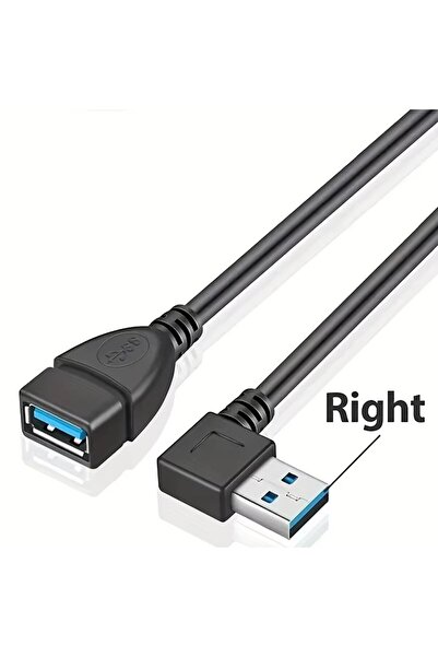 Choice كابل تمديد USB 3.0 عالي السرعة بزاوية 90 درجة °   محول للكمبيوتر والها...