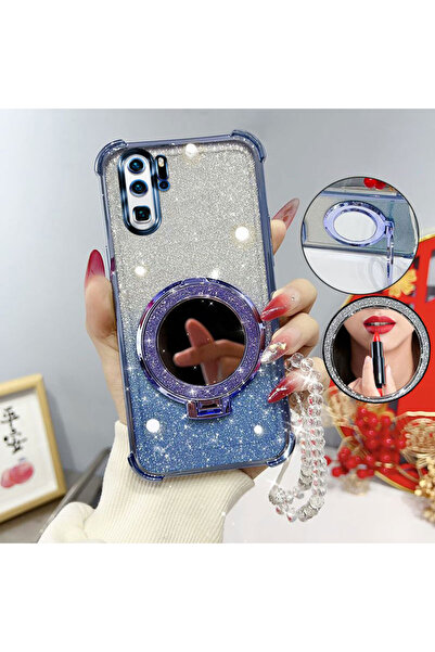 Choice3 Huawei P30 Pro Case & Strap Blue Glitter Four-Corner Shockproof Phone...