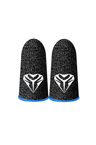 Choice3 Blue 1 Pair Gaming Finger Sleeve Thumb Gloves Touch Screen Finger Cot...