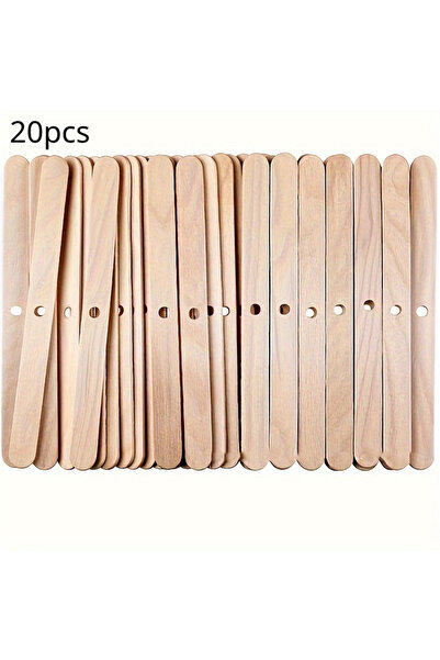 Choice 20pcs Wooden Wax Core Holder Soy Wax Wicks Centering Device for Candle...