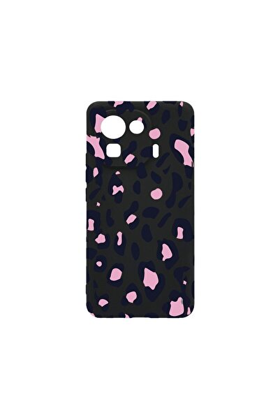 bestcase Тънък силиконов калъф 0.8ММ, съвместим с Xiaomi Mi 11 Pro, розов лео...