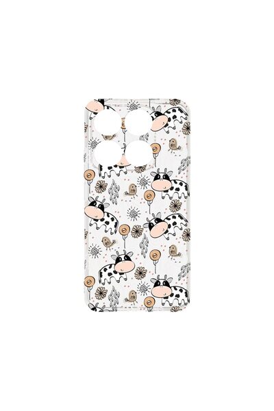 bestcase Husa pentru Xiaomi 14T, BestCase¬Æ Clear Silicon 2MM, Cow Pattern, A...