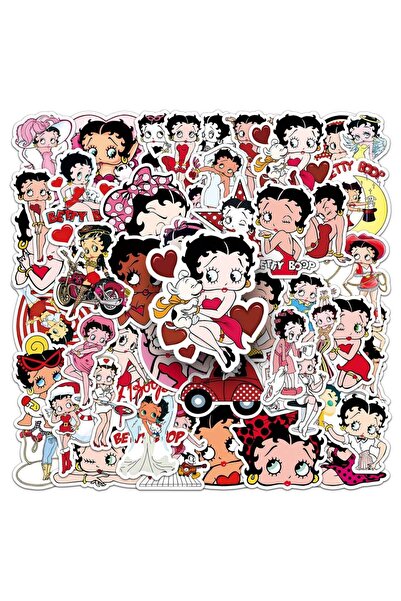 Choice Bandai 50pcs Miss Betty Cartoon Animation Character Peripheral Waterpr...