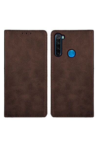 Sonique Θήκη Πορτοφόλι Vintage Magnet Wallet Xiaomi Redmi Note 8T Καφέ