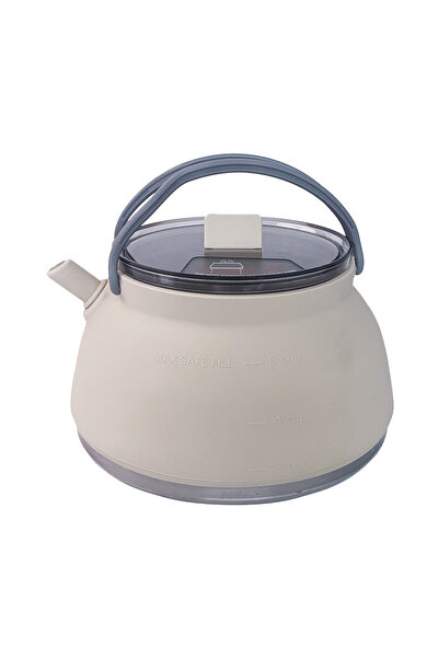 Choice3 APWIKOGER Khaki Kettle 1.5L Silicone Kettle with Handle Outdoor Colla...