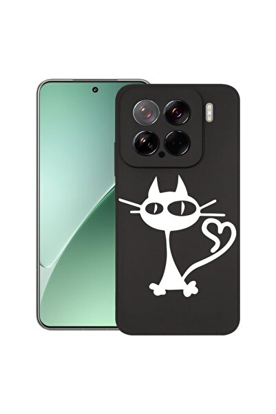 bestcase ¬Æ Husa pentru Xiaomi 15, Cat, Slim Silicon 0.8MM, Antisoc, Protecti...