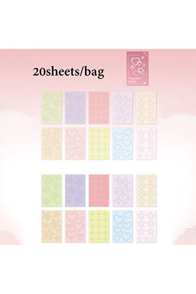 Choice1 S31046-3 Mr.Paper 20 قطعة/كيس ملصقات مقطوعة بالقالب بحدود ملونة بتصمي...