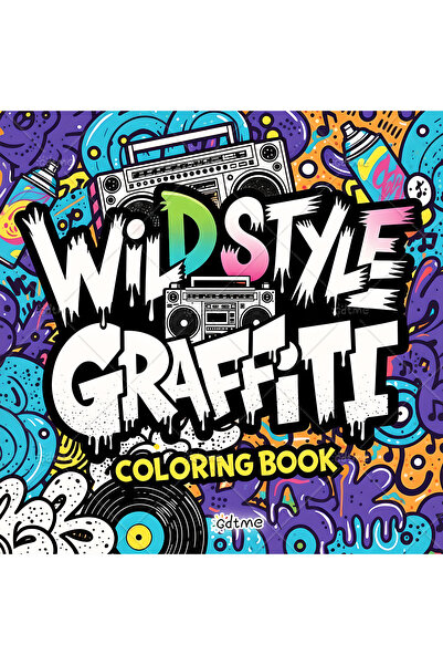 Choice 20x20cm 24pages Wild style Graffiti Coloring Book for Adult Featuring ...