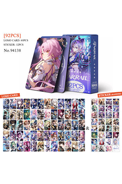 Choice 92pcs 92pcs/Set Anime Honkai: Star Rail Photo Cards Lomo Cards Sticker...