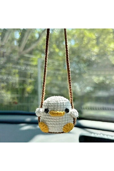Choice1 duck G5345A Duck Frog Design Cute Crochet Animal Car Interior Pendant...