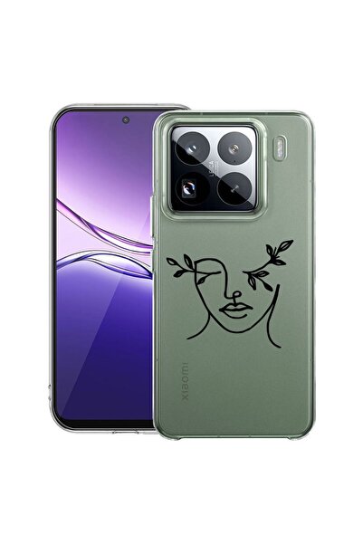bestcase ¬Æ Husa Clear Slim Silicon Compatibila cu Xiaomi 15, Woman Abstract,...